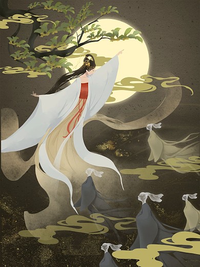 奔月嫦娥月桂中秋佳节