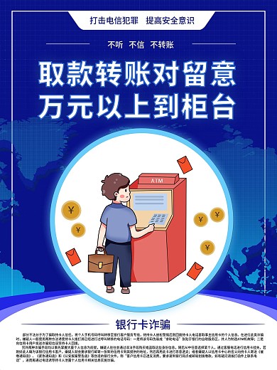 电信诈骗系列宣传海报