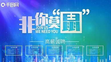 原创非你莫鼠金融地产企业人才招聘展板