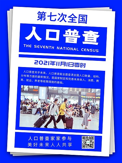 全国人口普查海报