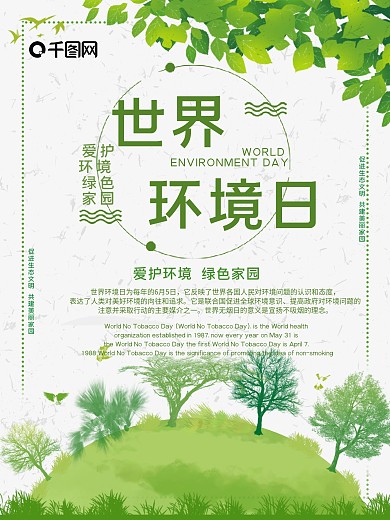 世界环境日公益宣传海报