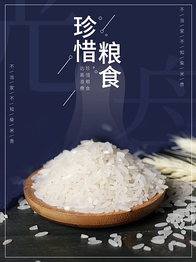 文明餐桌光盘行动珍惜粮食节约拒绝浪费海报