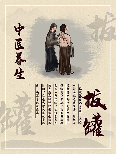 拔罐宣传海报设计