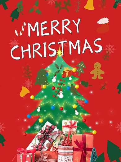 圣诞节日圣诞节圣诞老人圣诞礼物节日