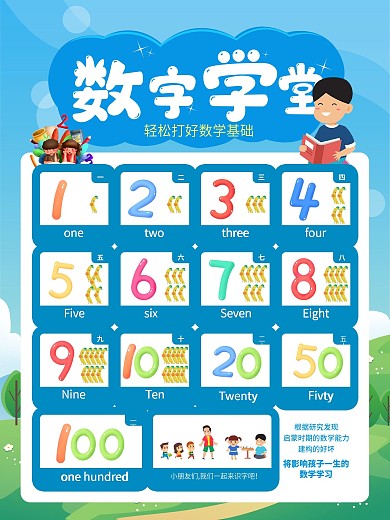 学数字 幼儿识字 数字学堂