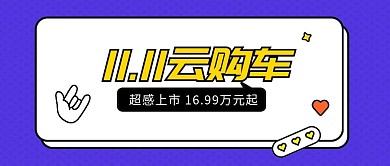 年终双11大促汽车活动banner