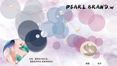 珍珠饰品促销海报