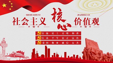 社会主义核心价值观主题展板