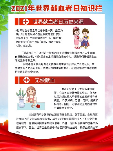 6.14世界献血日系列海报