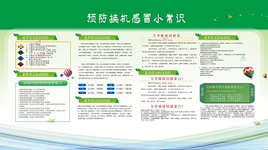 预防感冒宣传展板