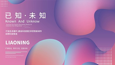 渐变商务互联网线条炫光高端科技海报年会