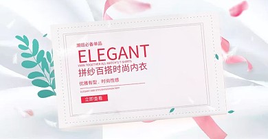 女士内衣淘宝海报