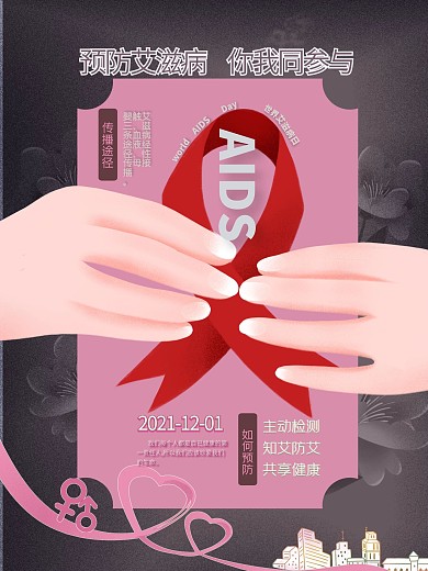 世界艾滋病日海报