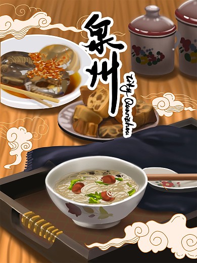 各类城市美食名小吃泉州