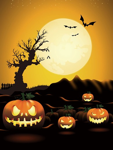 万圣节背景设计图片