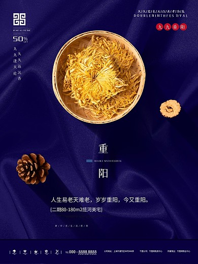 原创中国风重阳节创意海报