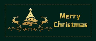 绿色圣诞节海报3公众号封面