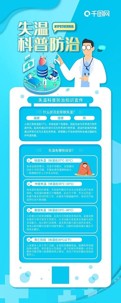 失温科普防治知识信息长图