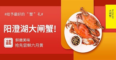 阳澄湖大闸蟹banner