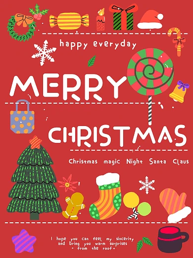 圣诞物语圣诞节红色