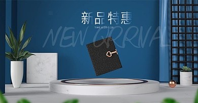 箱包简约春上新C4D海报banner模板