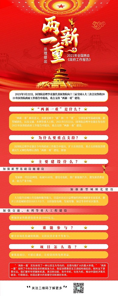 2020全国两会总理报告新词两新一重