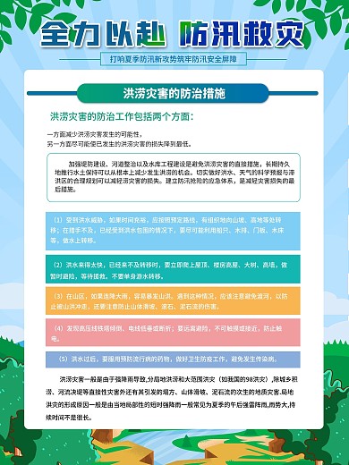 夏季防洪防汛抗灾科普知识宣