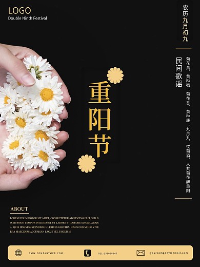 传统节日重阳节海报