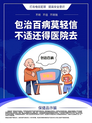 电信诈骗系列宣传海报