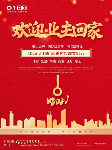 欢迎业主回家海报