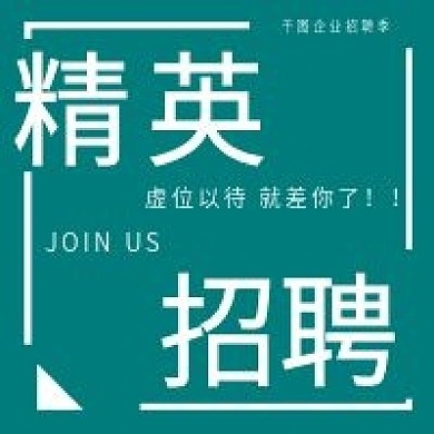 简约企业精英招聘