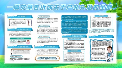 失温科普防治宣传展板