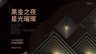 高端商务黑金高端海报banner