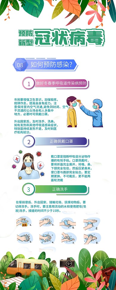 3疫情冠状病毒预防展架易拉宝