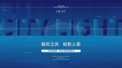 渐变商务互联网线条炫光高端科技海报年会