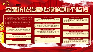 11个坚持党建内容宣传展板
