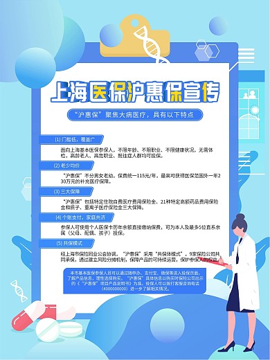 上海医保沪惠保宣传海报