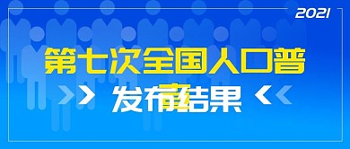 第七次全国人口普查发布结果公众号封面