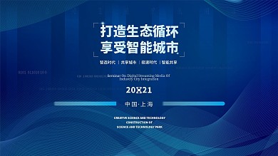 渐变商务互联网线条炫光高端科技海报年会