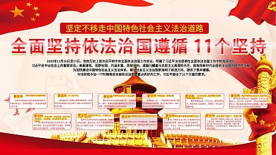 11个坚持党建内容宣传展板