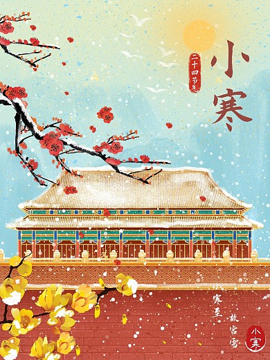 小寒将至故宫飘雪