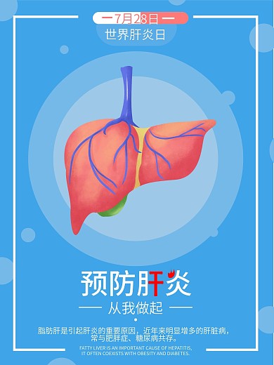 世界肝炎日健康海报