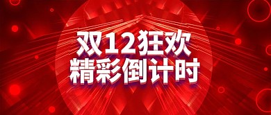 科技大红电商双十二首页双12banner