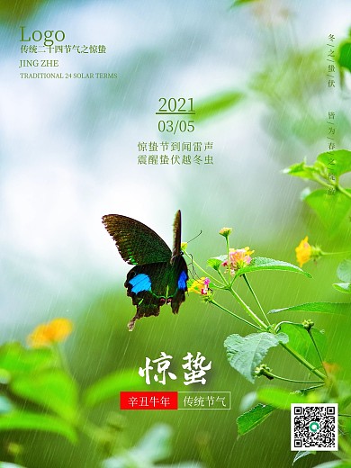 二十四节气之惊蛰海报