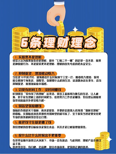 简洁金融理财知识海报