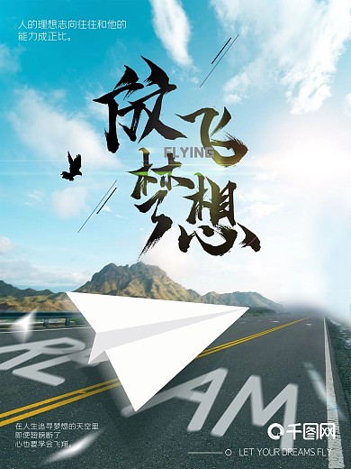 放飞梦想逆风飞行海报