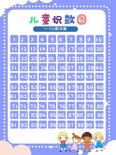 认识数字早教挂图