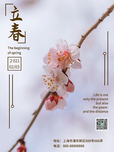 立春节气春天海报