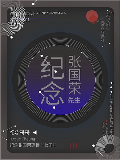 张国荣逝世17周年纪念海报