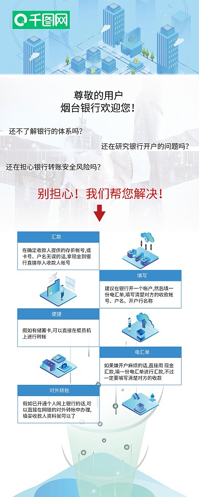 银行业务办理流程展架